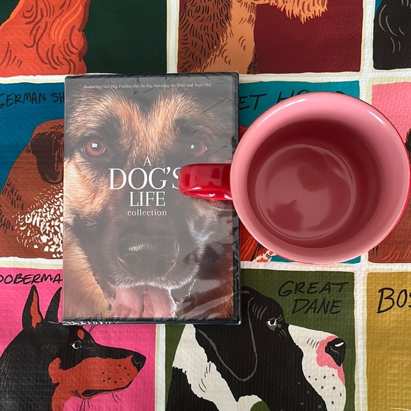 Dog Movie Bundle of A Dog’s Life Collection w/4 Movies) DVD & Love Mug w/Dog Paw - Picture 3 of 3